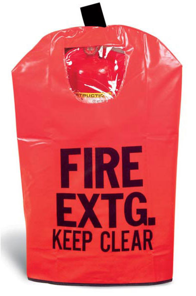 Brooks Vinyl Fire Extinguisher Covers with Window