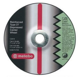 Metabo Type 27 Depressed Center Grinding Wheels