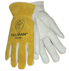 Gants De Travail En Cuir Tillman 1414 - 2 Paires, Taille M, Cuir De Vache Grain Supérieur/fendu
